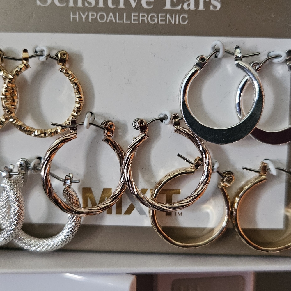 Gold and Silver Hoop Earrings Collection